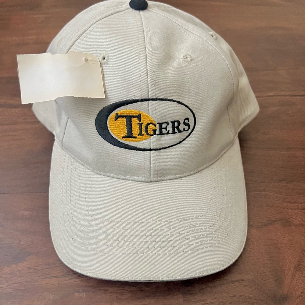 Tigers Pacific Headwear Baseball Strap Back Hat Casual Series White One Size